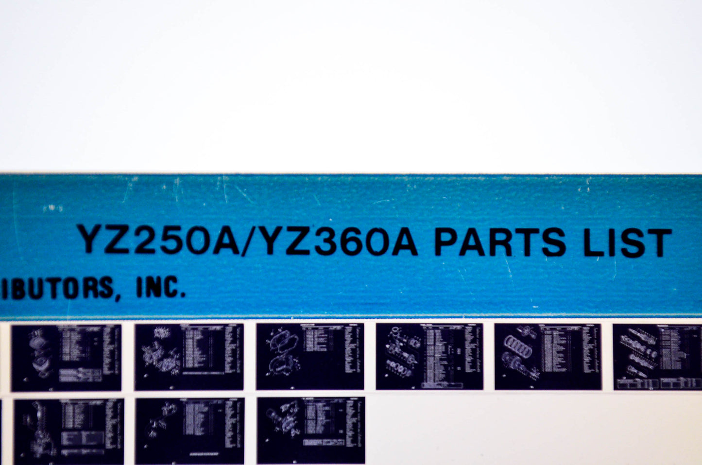 OEM Yamaha YZ250A/YZ360A 1979/May 22 '74 Parts List Microfiche