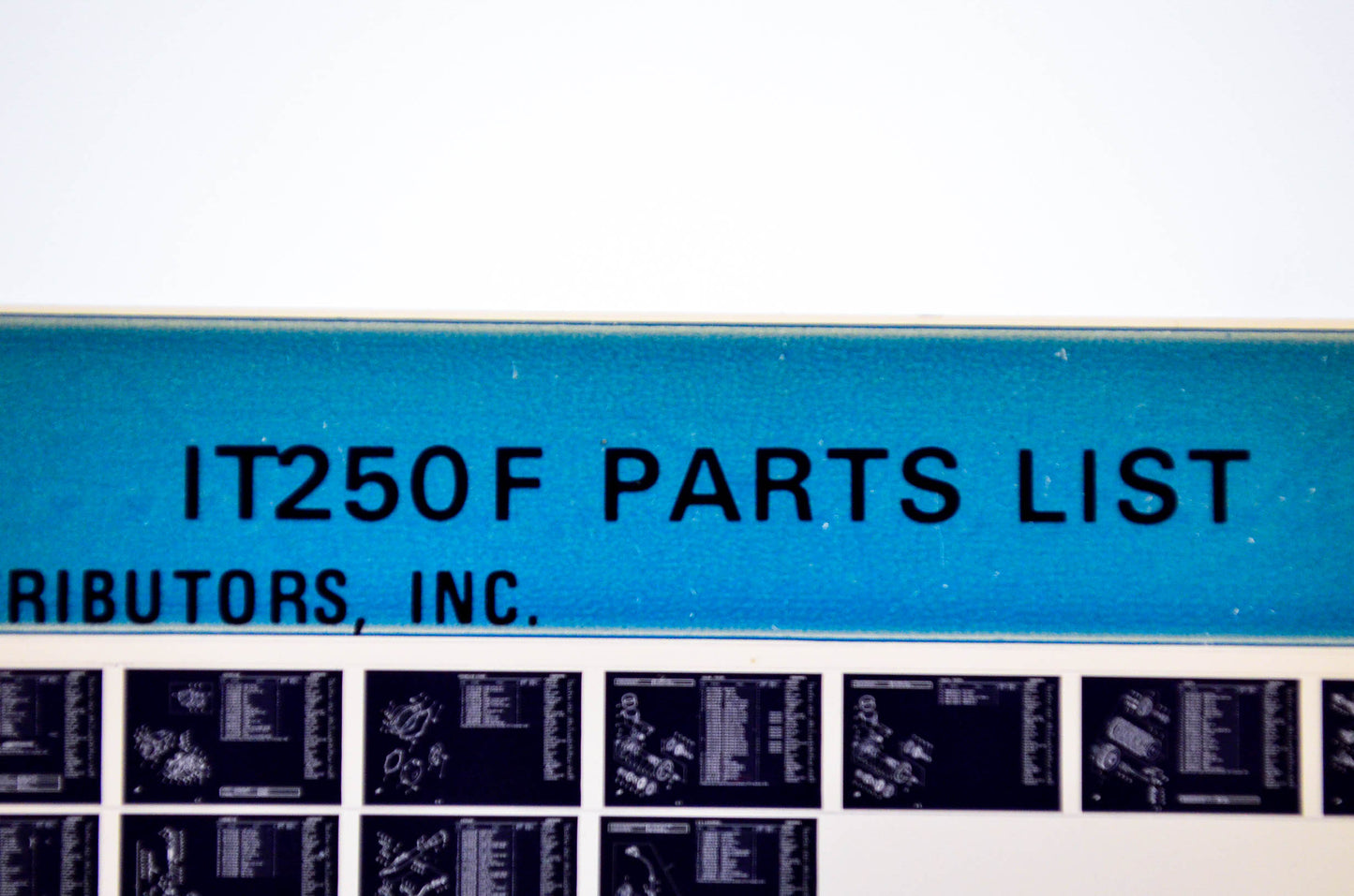 OEM Yamaha IT250 F 1979/March 2 '79 Parts List Microfiche