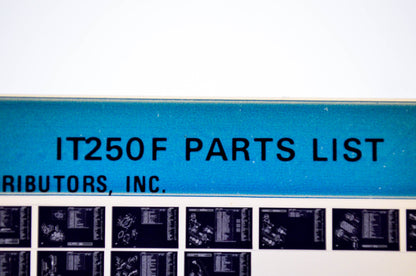 OEM Yamaha IT250 F 1979/March 2 '79 Parts List Microfiche