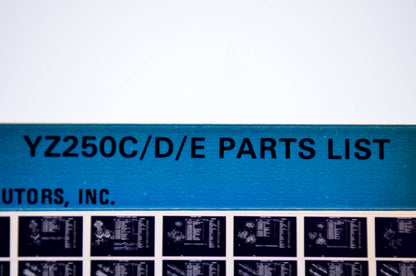 OEM Yamaha YZ250C/D/E 1982/July 21 '76 - '78 Competition Parts List Microfiche