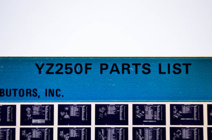 OEM Yamaha YZ250F 1982/March 22 '79 Parts List Microfiche