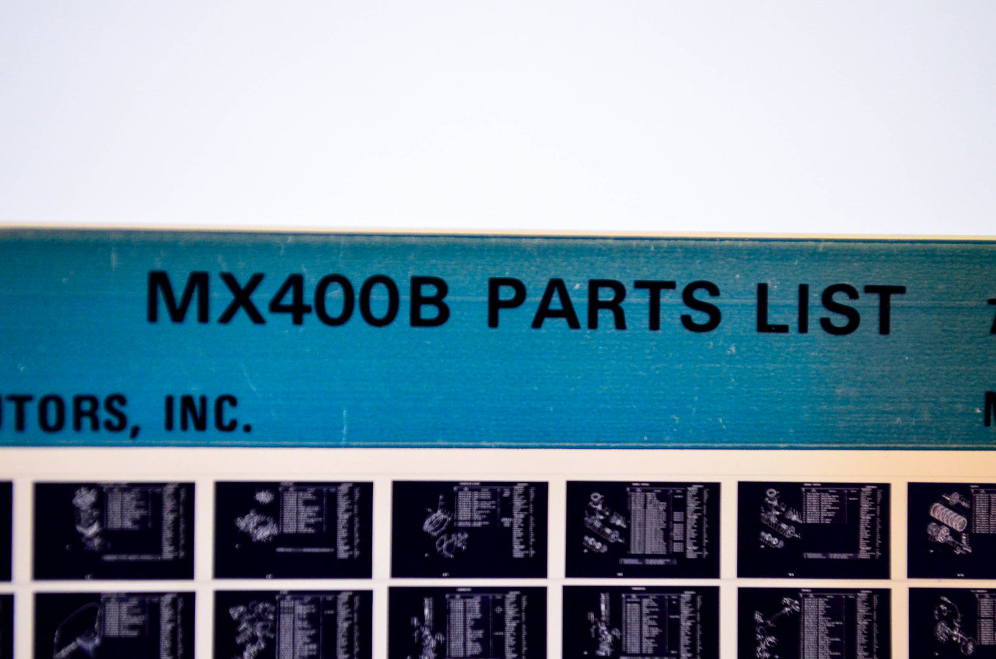 OEM Yamaha MX400B 1981/May 18 '75 Parts List Microfiche