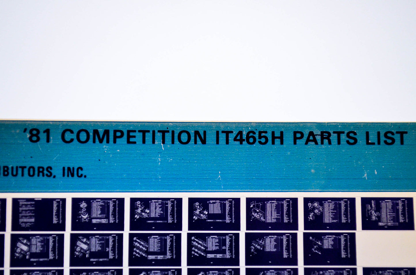 OEM Yamaha IT465H 1983/May 4 '81 Competition Parts List Microfiche