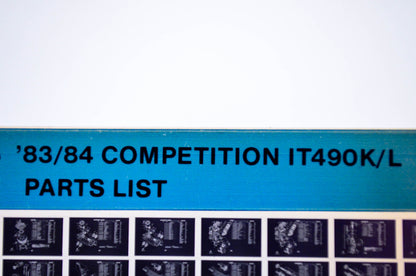 OEM Yamaha IT490K/L 1985/May 13 '83 - '84 Competition Parts List Microfiche