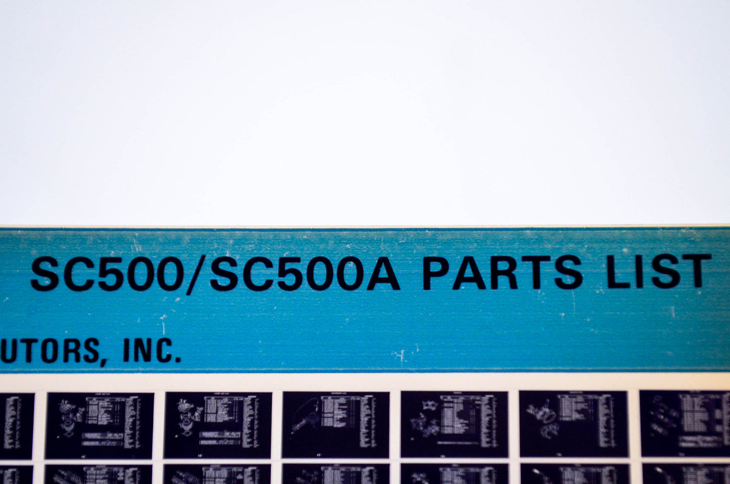 OEM Yamaha SC500/SC500A 1982/February 19 '73 - '74 Parts List Microfiche