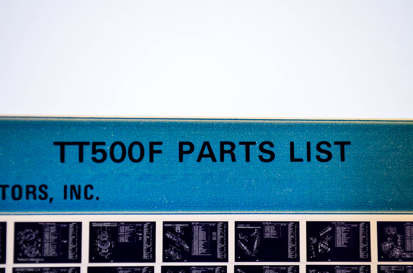 OEM Yamaha TT500F 1981/February 23 '79 Parts List Microfiche
