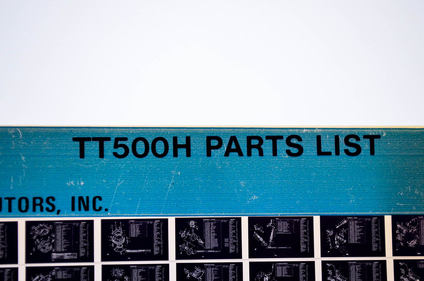 OEM Yamaha TT500H 1980/November 10 '81 Parts List Microfiche