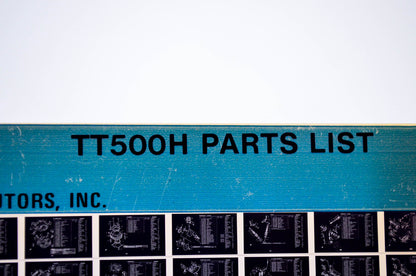 OEM Yamaha TT500H 1980/November 10 '81 Parts List Microfiche