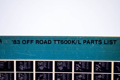 OEM Yamaha TT600K/L 1984/August 14 '83 Off Road Parts List Microfiche