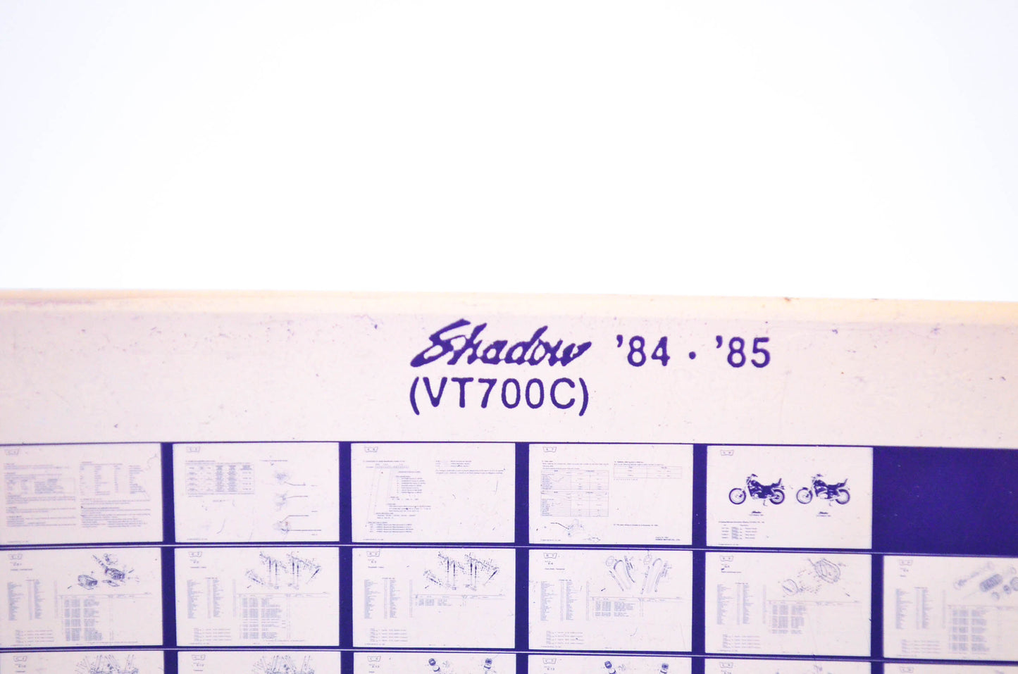 OEM Honda VT700C 1984/November '84 - '85 Shadow Parts Catalog Microfiche