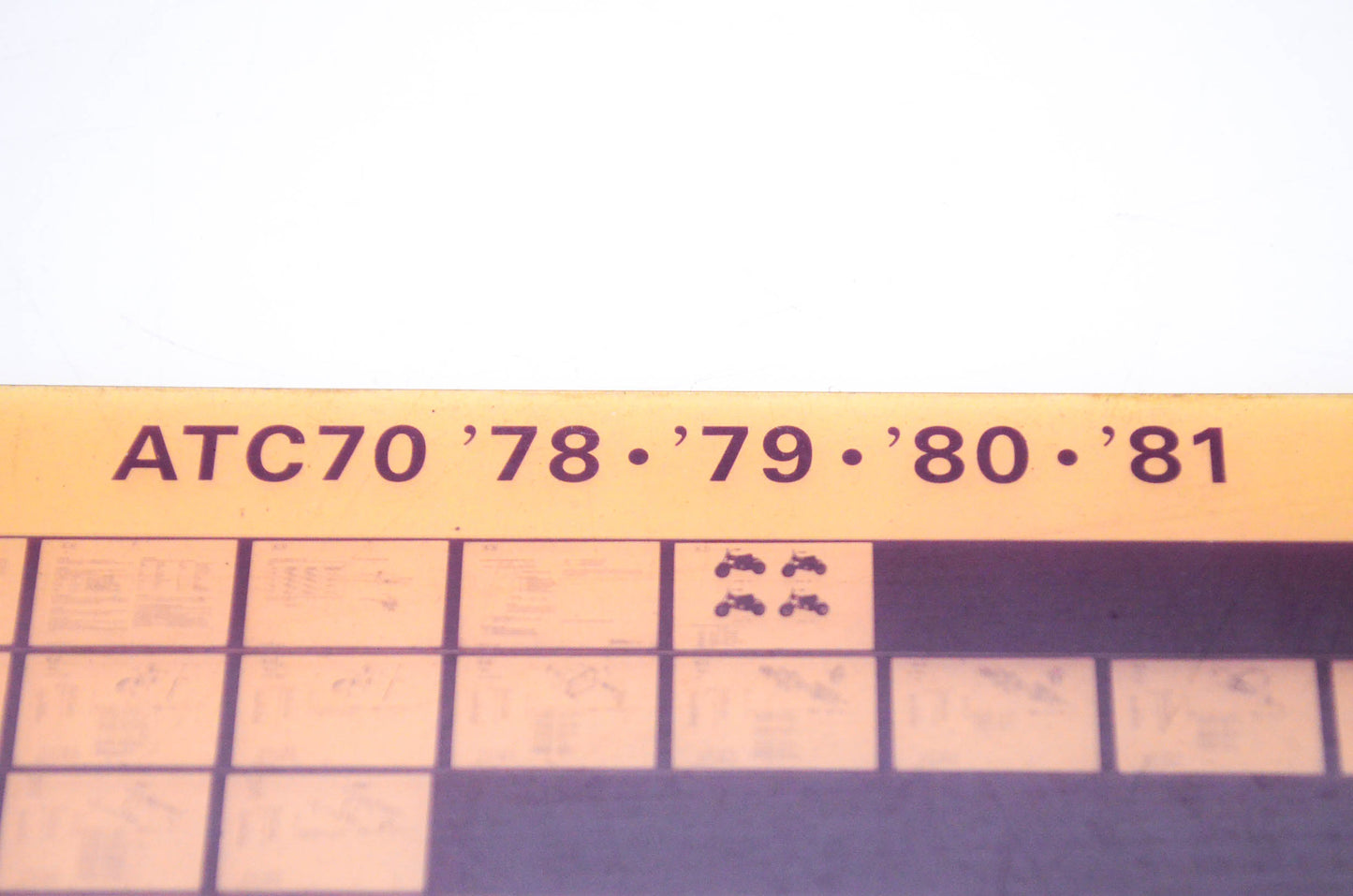 OEM Honda ATC70 1980/May '78 - '81 Parts Catalog Microfiche