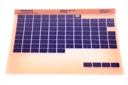 OEM Honda VT700 C 1987/January '86 - '87 Shadow Parts Catalog Microfiche