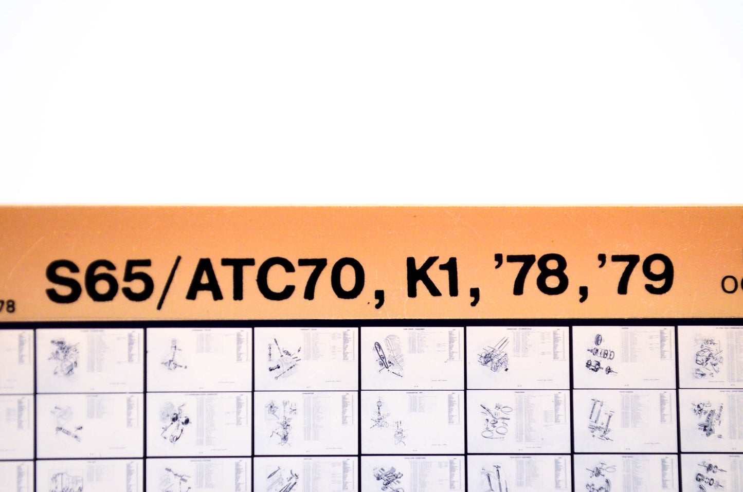 OEM Honda S65/ ATC70, K1 1978/October '78 - '79 Parts Catalog Microfiche