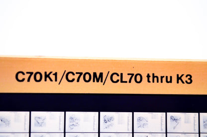 OEM Honda C70K1/C70M/CL70 - K3 1978/June '78 Parts Catalog Microfiche
