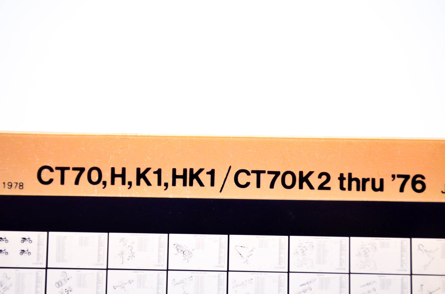 OEM Honda CT70,H,K1,HK1/CT70K2 1979/January '76 Parts Catalog Microfiche