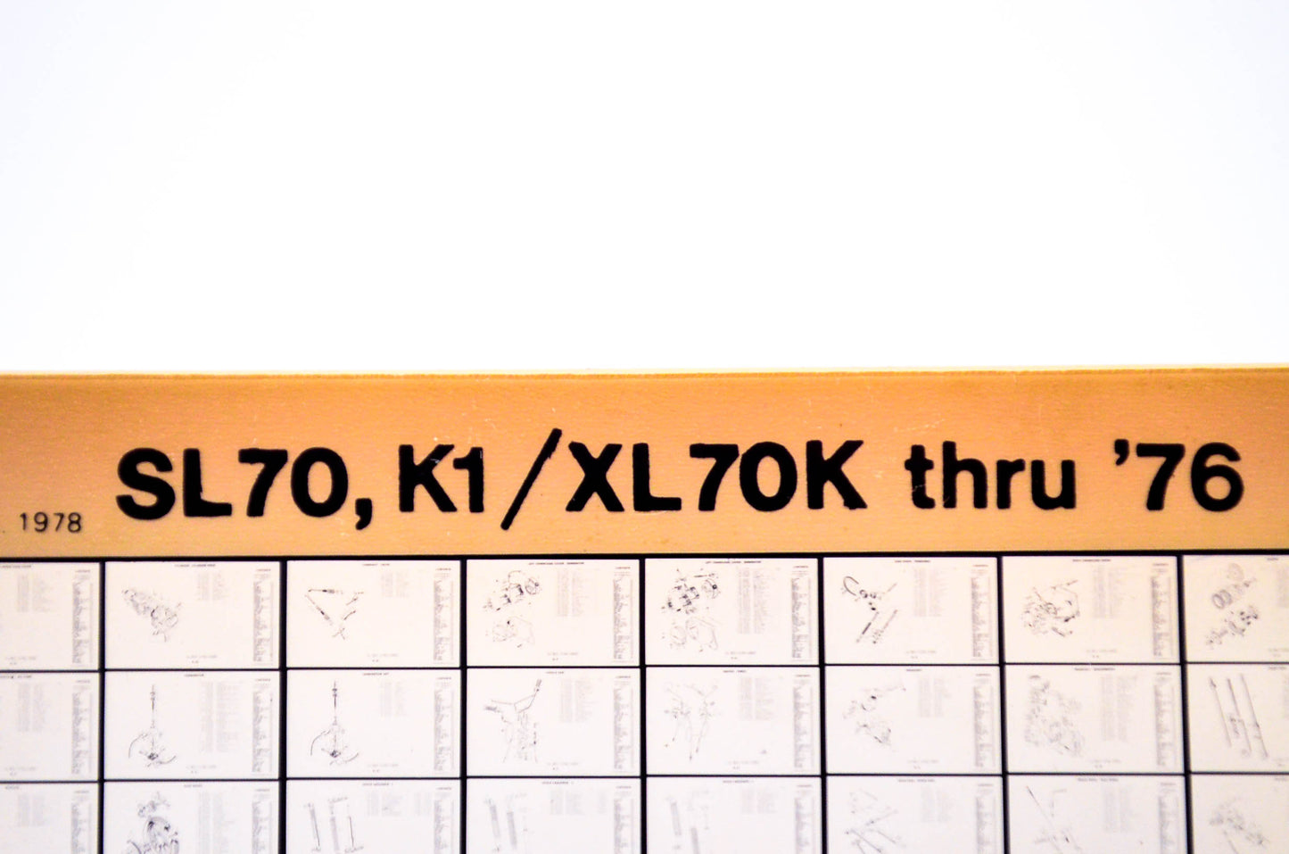 OEM Honda SL70,K1/XL70K 1978/May '76 Parts Catalog Microfiche
