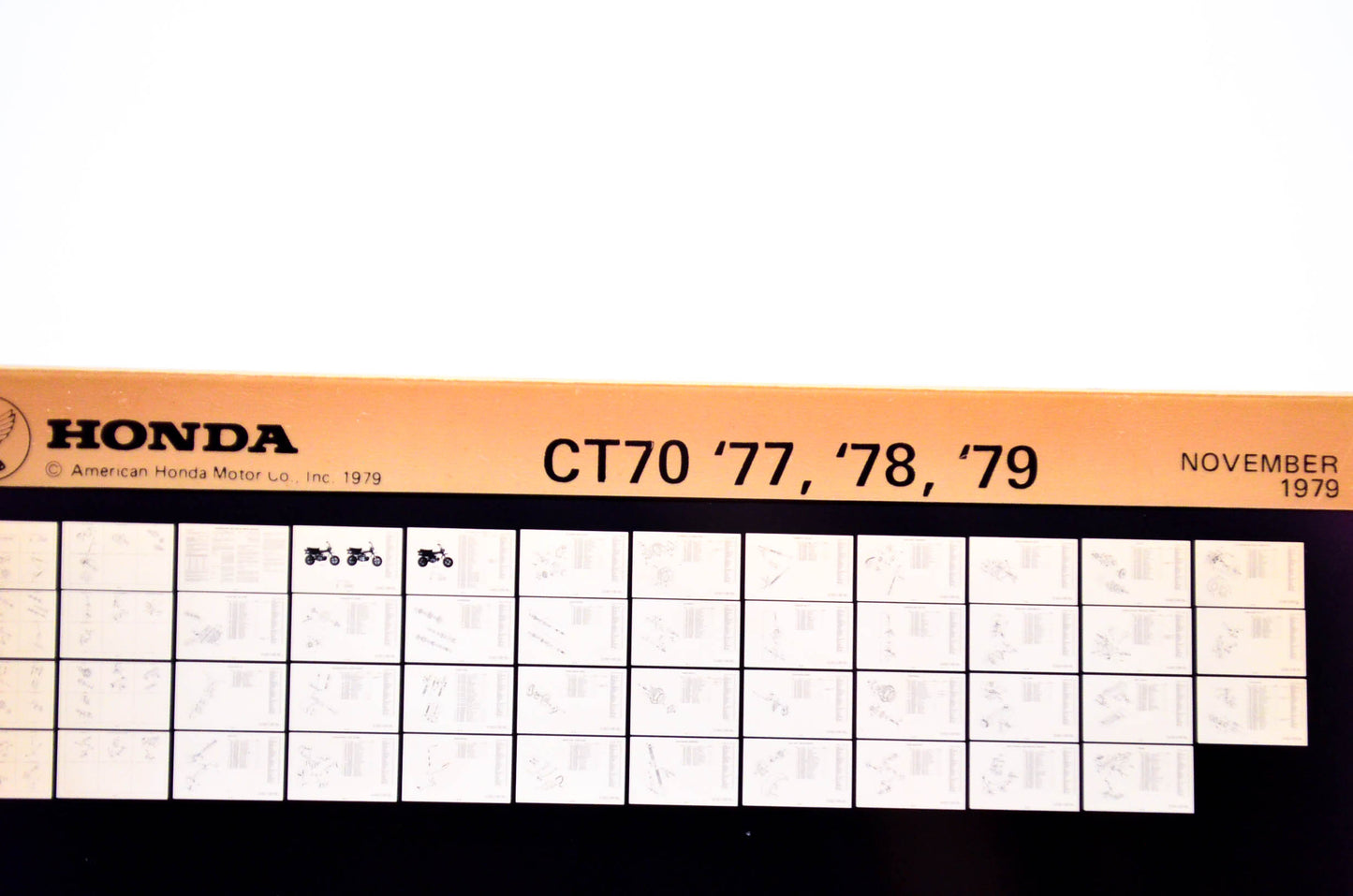 OEM Honda CT70 1979/November '77 - '79 Parts Catalog Microfiche