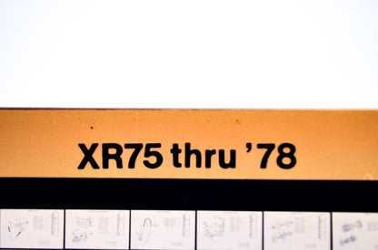 OEM Honda XR75 1979/January '78 Parts Catalog Microfiche