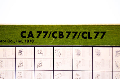 OEM Honda CA77/CB77/CL77 1978/February '77 Parts Catalog Microfiche