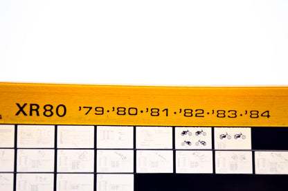 OEM Honda XR80 1984/January '79 - '84 Parts Catalog Microfiche