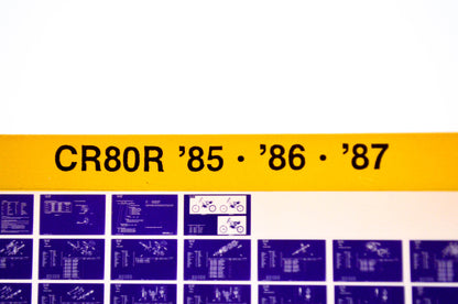 OEM Honda CR 80R 1986/July '85 -'87 Parts Catalog Microfiche