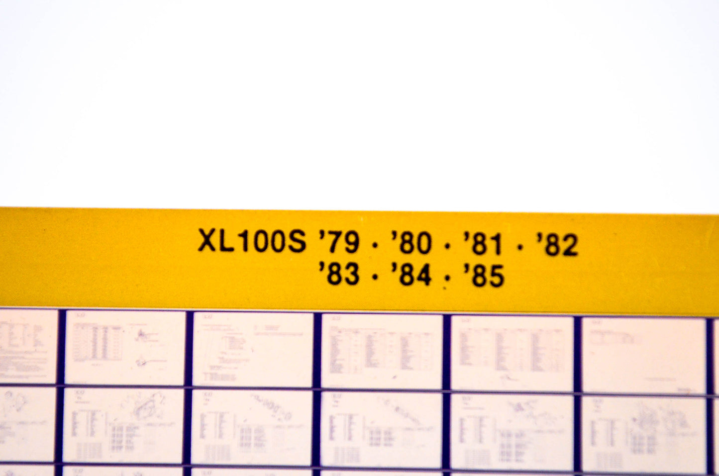 OEM Honda XL100S 1985/May '79 - '85 Parts Catalog Microfiche