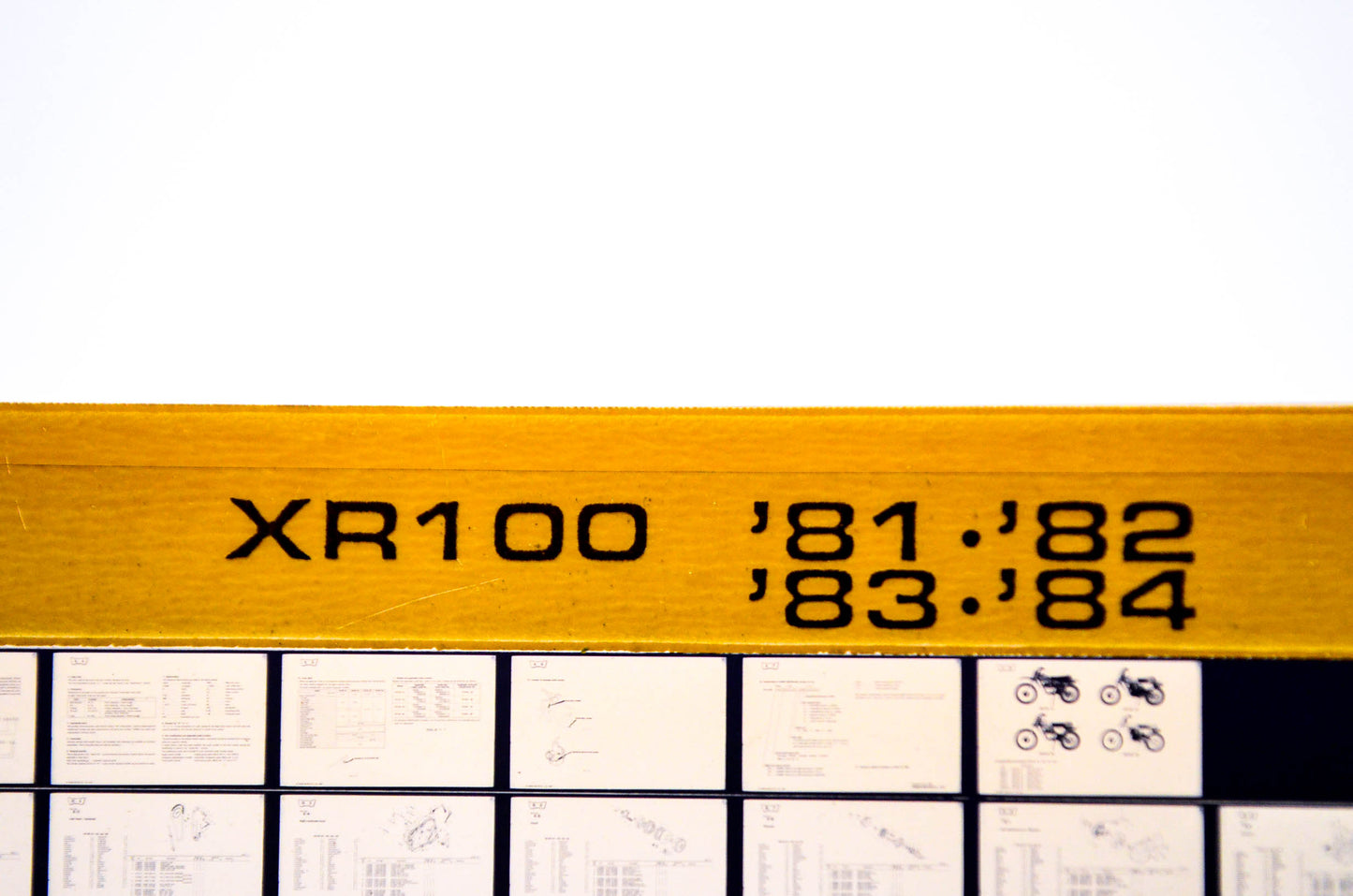 OEM Honda XR100 1983/December '81 - '84 Parts Catalog Microfiche