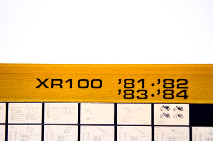 OEM Honda XR100 1983/December '81 - '84 Parts Catalog Microfiche