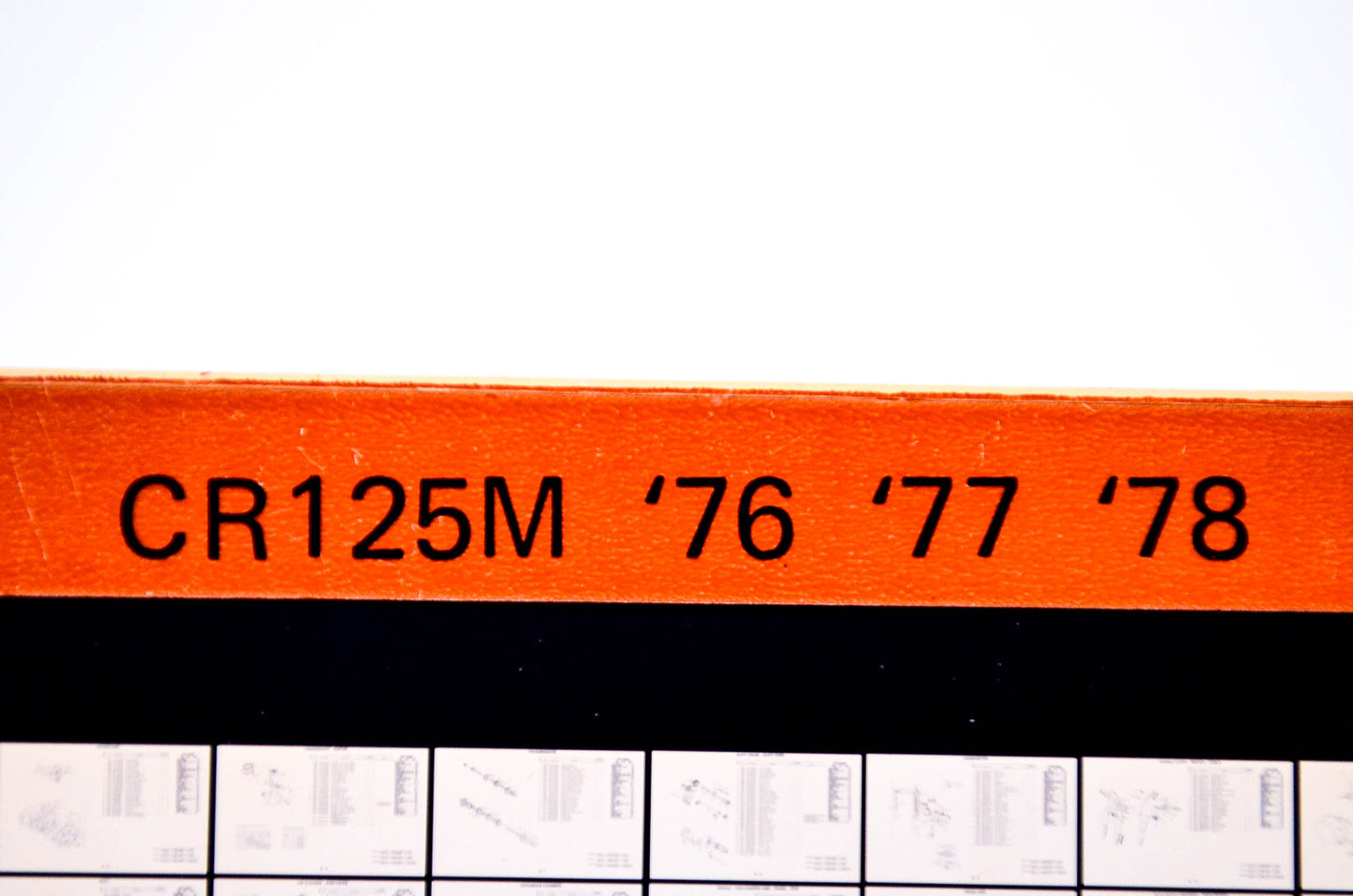 OEM Honda CR 125M 1980/August '76 - '78 Parts Catalog Microfiche