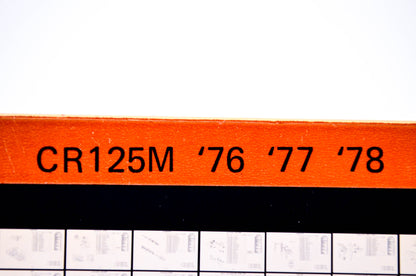 OEM Honda CR 125M 1980/August '76 - '78 Parts Catalog Microfiche