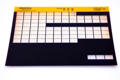OEM Honda CT110 1985/November '80 - '86 Parts Catalog Microfiche