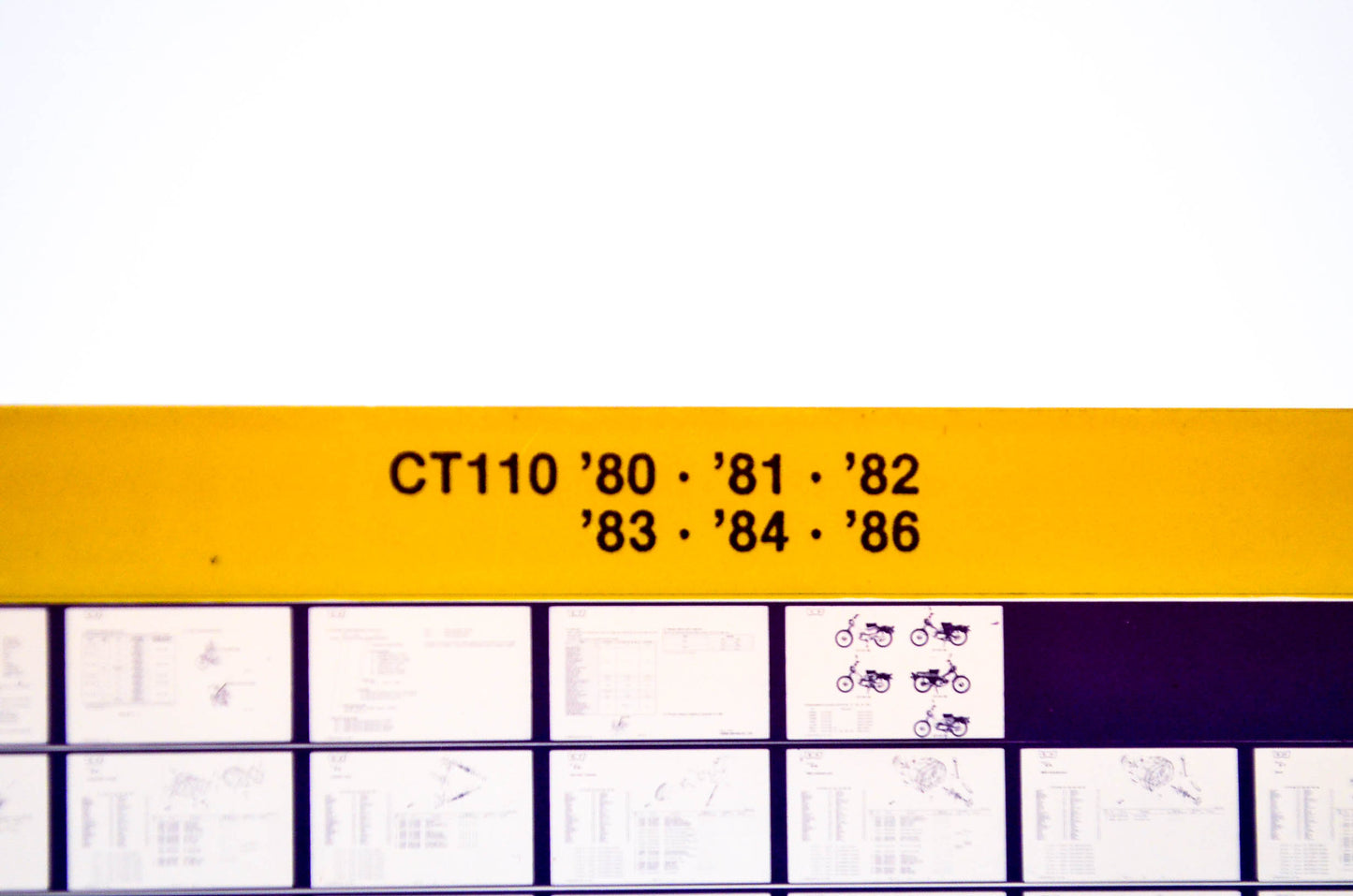 OEM Honda CT110 1985/November '80 - '86 Parts Catalog Microfiche