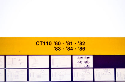 OEM Honda CT110 1985/November '80 - '86 Parts Catalog Microfiche