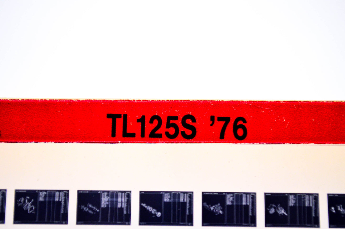 OEM Honda TL125S 1986/September '76 Parts Catalog Microfiche