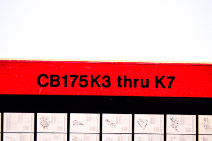 OEM Honda CB175K3 - K7 1978/June '78 Parts Catalog Microfiche