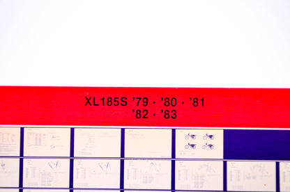 OEM Honda XL185S 1985/July '79 - '83 Parts Catalog Microfiche
