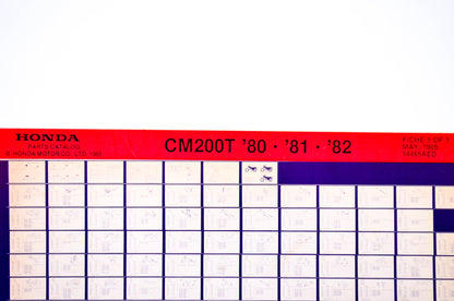 OEM Honda CM200T 1985/May '80 - '82 Parts Catalog Microfiche