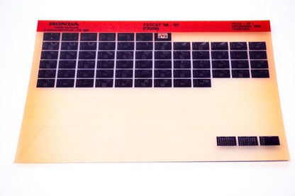 OEM Honda TR200 1986/December '86 - '87 FatCat Parts Catalog Microfiche