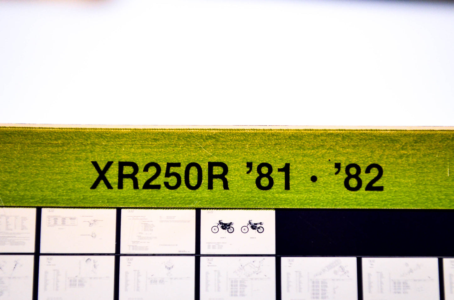 OEM Honda XR250R 1984/July '81 - '82 Parts Catalog Microfiche