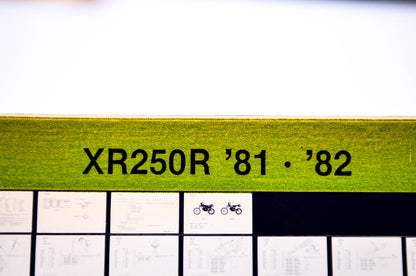 OEM Honda XR250R 1984/July '81 - '82 Parts Catalog Microfiche