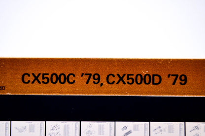 OEM Honda CX500C '79, CX500D '79 1980/May '79 Parts Catalog Microfiche