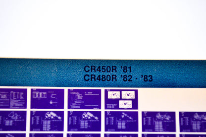 OEM Honda CR450R/CR480R 1986/June '81 - '83 Parts Catalog Microfiche