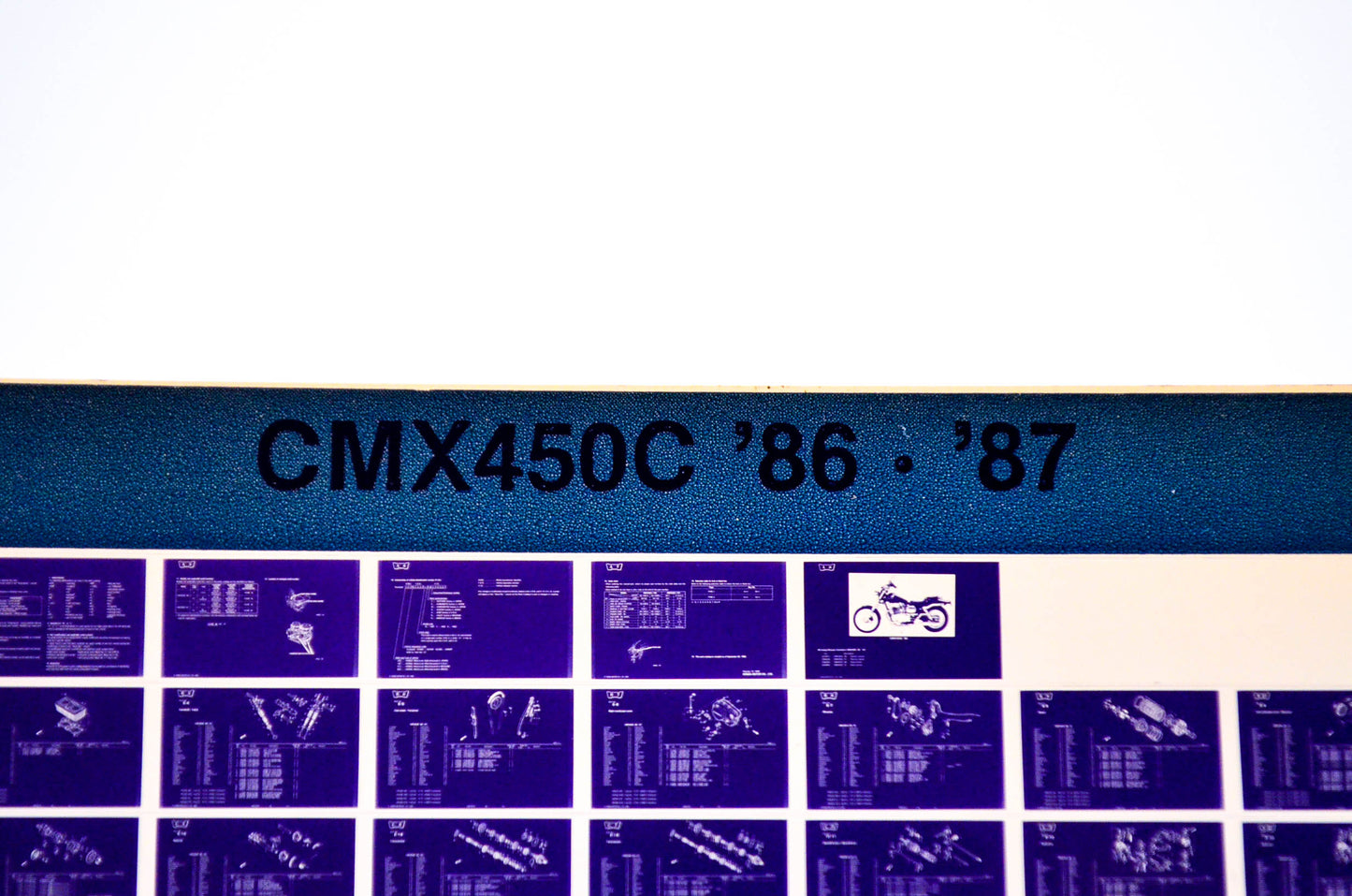 OEM Honda CMX450C 1986/September '86 - '87 Parts Catalog Microfiche