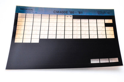 OEM Honda CM400E 1984/November '80 - '81 Parts Catalog Microfiche