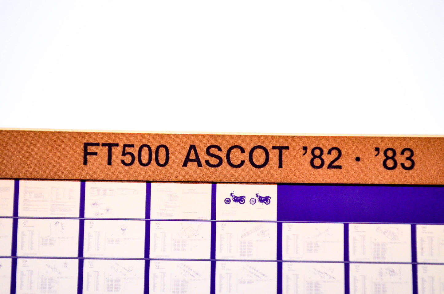 OEM Honda FT500 1985/July '82 - '83 Ascot Parts Catalog Microfiche