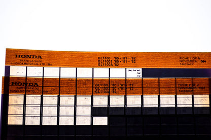 OEM Honda GL1100, GL1100 I, GL1100 A 1984/November '80 - '82 Parts Catalog Microfiche