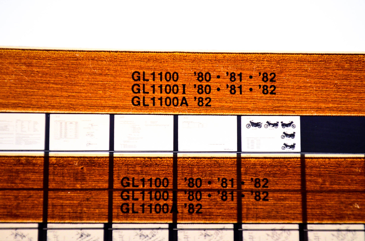 OEM Honda GL1100, GL1100 I, GL1100 A 1984/November '80 - '82 Parts Catalog Microfiche