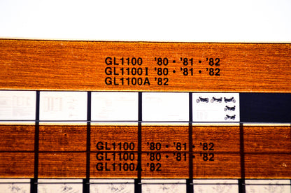 OEM Honda GL1100, GL1100 I, GL1100 A 1984/November '80 - '82 Parts Catalog Microfiche