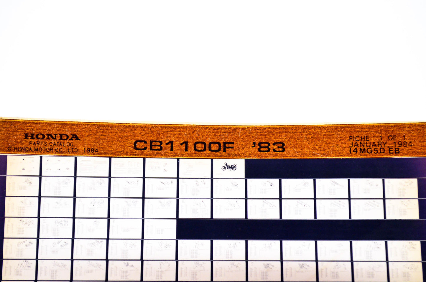 OEM Honda CB1100F 1984/January '83 Parts Catalog Microfiche
