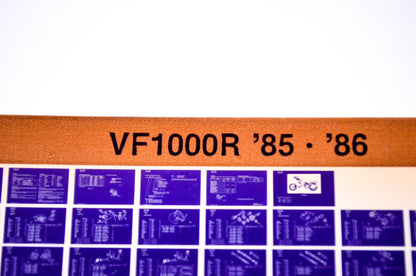 OEM Honda VF1000R 1986/March '85 - '86 Parts Catalog Microfiche